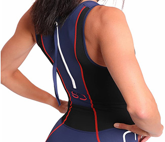 traje triatlon señora con cremallera en la espalda para distancia sprint