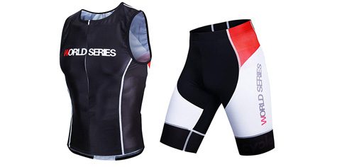 conjunto de triathlon 2 piezas. Tritop y trishort